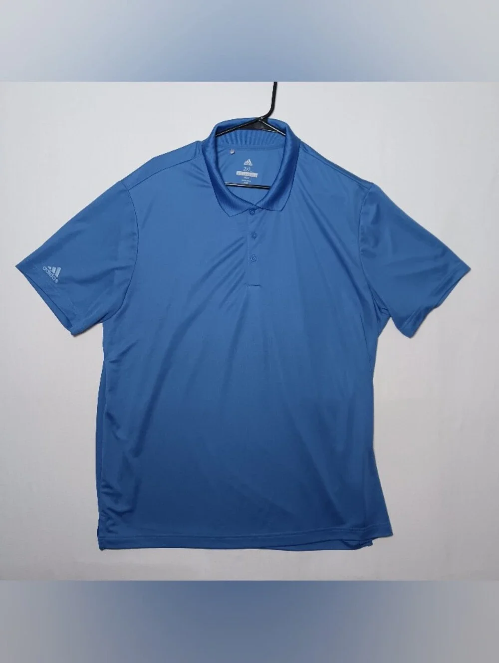 Adidas Golf Mens Performance Polo Shirt 2XL Royal Blue Short Sleeve Cd3323